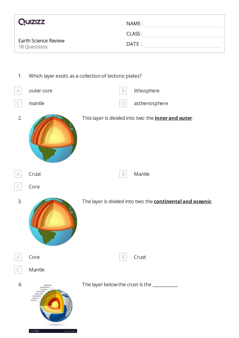 Free Printable Earth Science Worksheets - Worksheets Library in 9Th Grade Science Worksheets Free Printable
