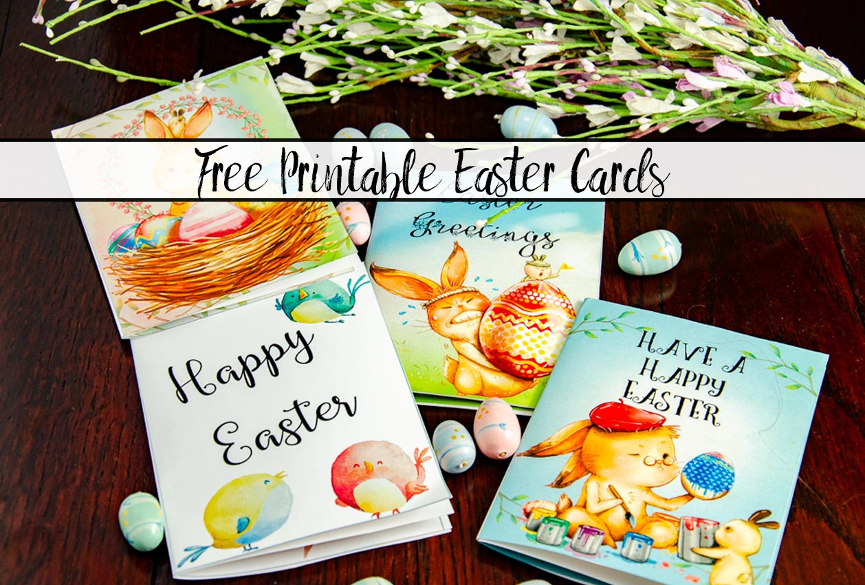 Free Printable Easter Cards: 4 Adorable Designs pertaining to Free Printable Easter Cards For Grandchildren