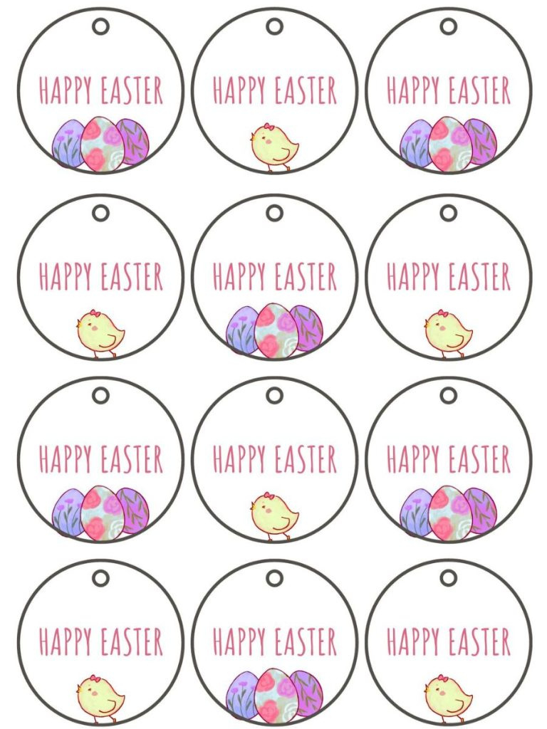 Free Printable Easter Gift Tag Designs For Every Bunny - For Hope pertaining to Free Printable Easter Tags