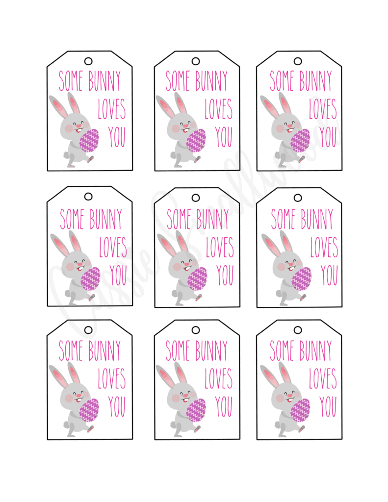 Free Printable Easter Tags {20 Unique Designs} - Cassie Smallwood for Free Printable Easter Tags