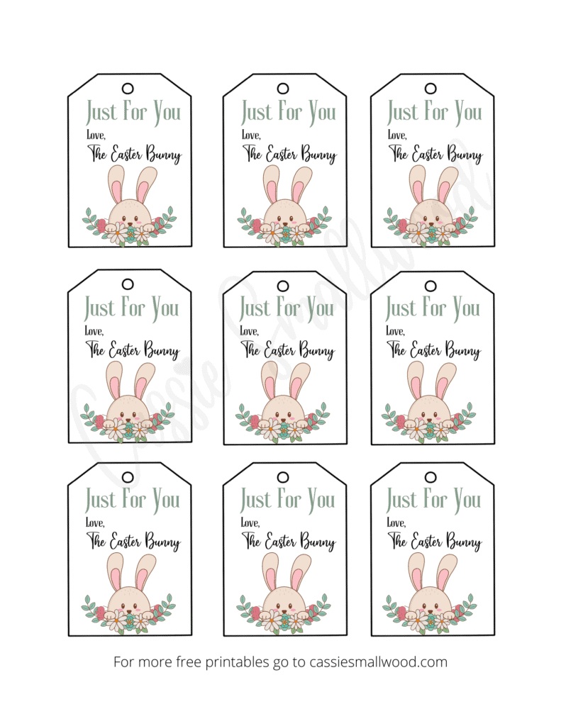 Free Printable Easter Tags {20 Unique Designs} - Cassie Smallwood pertaining to Free Easter Name Tags Printable