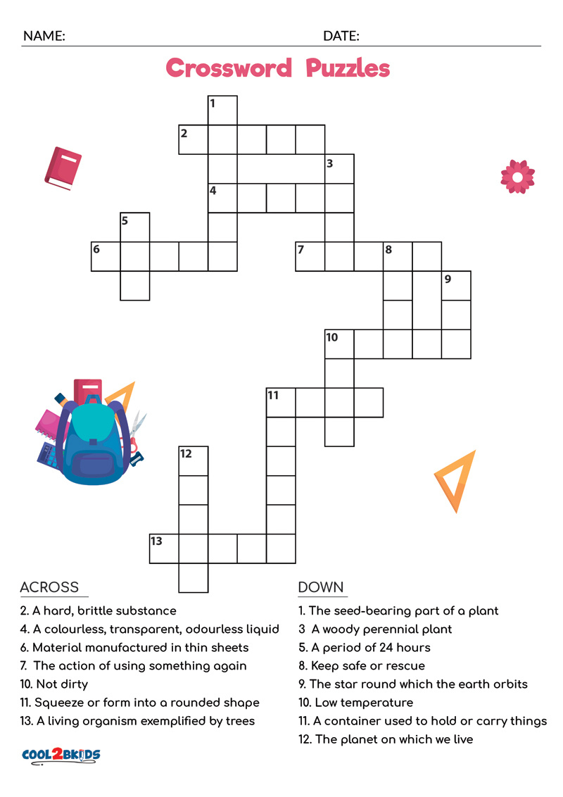 Free Printable Easy Crossword Puzzles - Worksheets Library pertaining to Free Online Printable Easy Crossword Puzzles