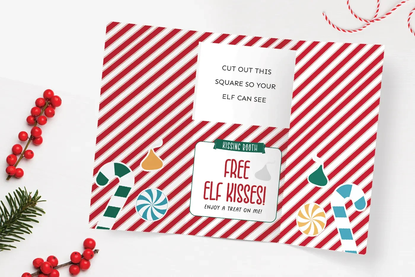 Free Printable Elf On The Shelf Kissing Booth - Favorite Printables regarding Elf On The Shelf Kissing Booth Free Printable