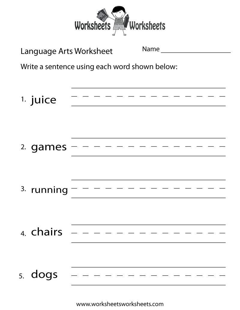 Free Printable English Language Arts Worksheet - Worksheets Library intended for Free Printable Ela Worksheets