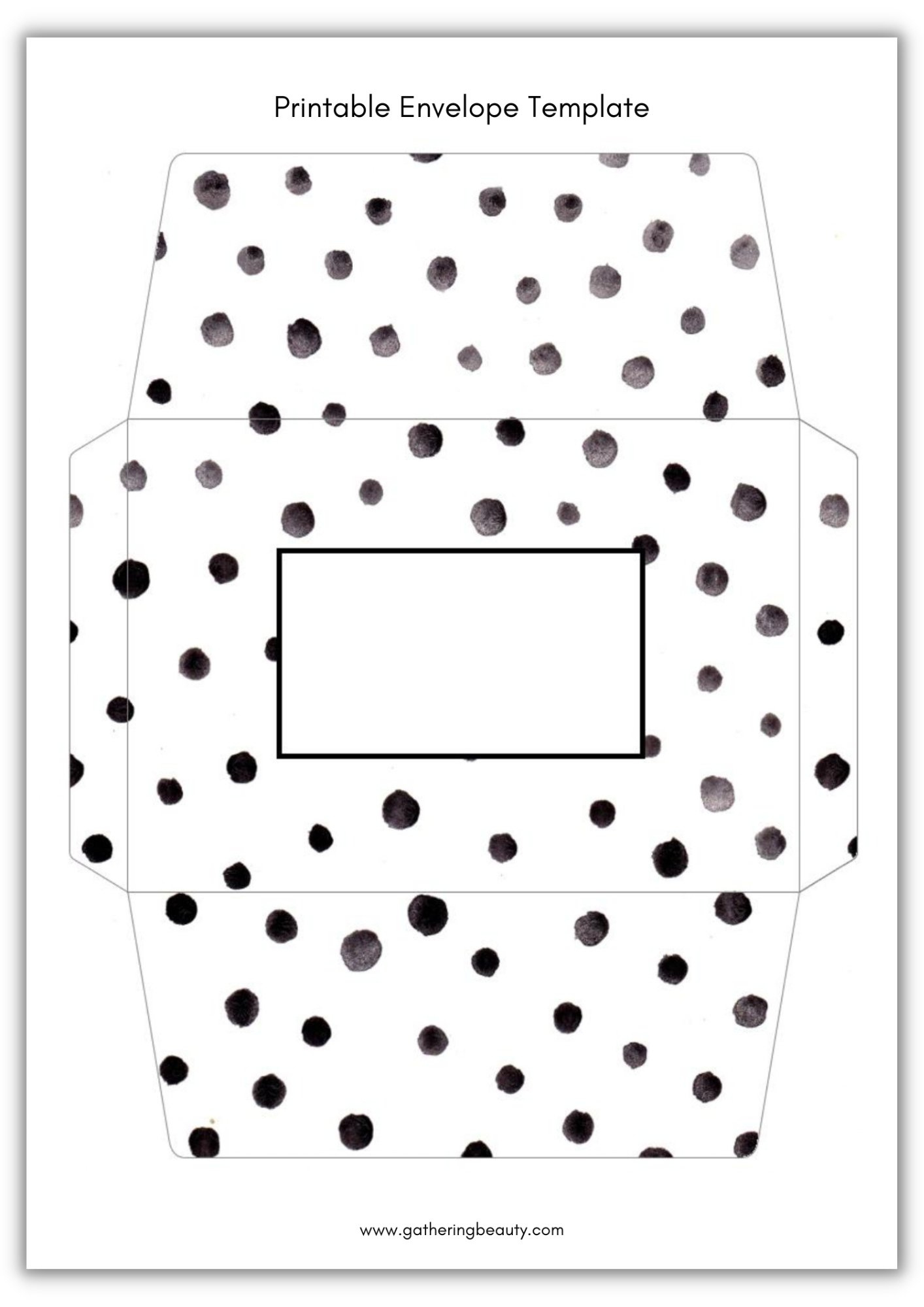 Free Printable Envelope Template — Gathering Beauty - Worksheets throughout Free Printable Gift Card Envelope Template