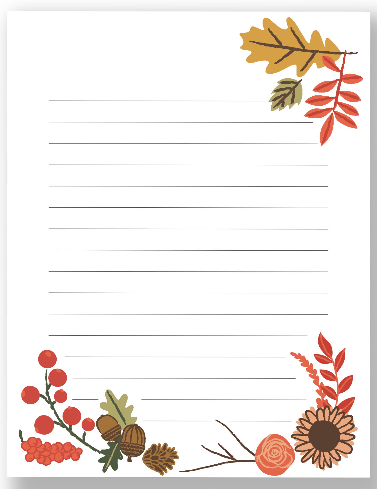 Free Printable Fall Page Borders — Gathering Beauty - Worksheets regarding Free Printable Stationary Borders