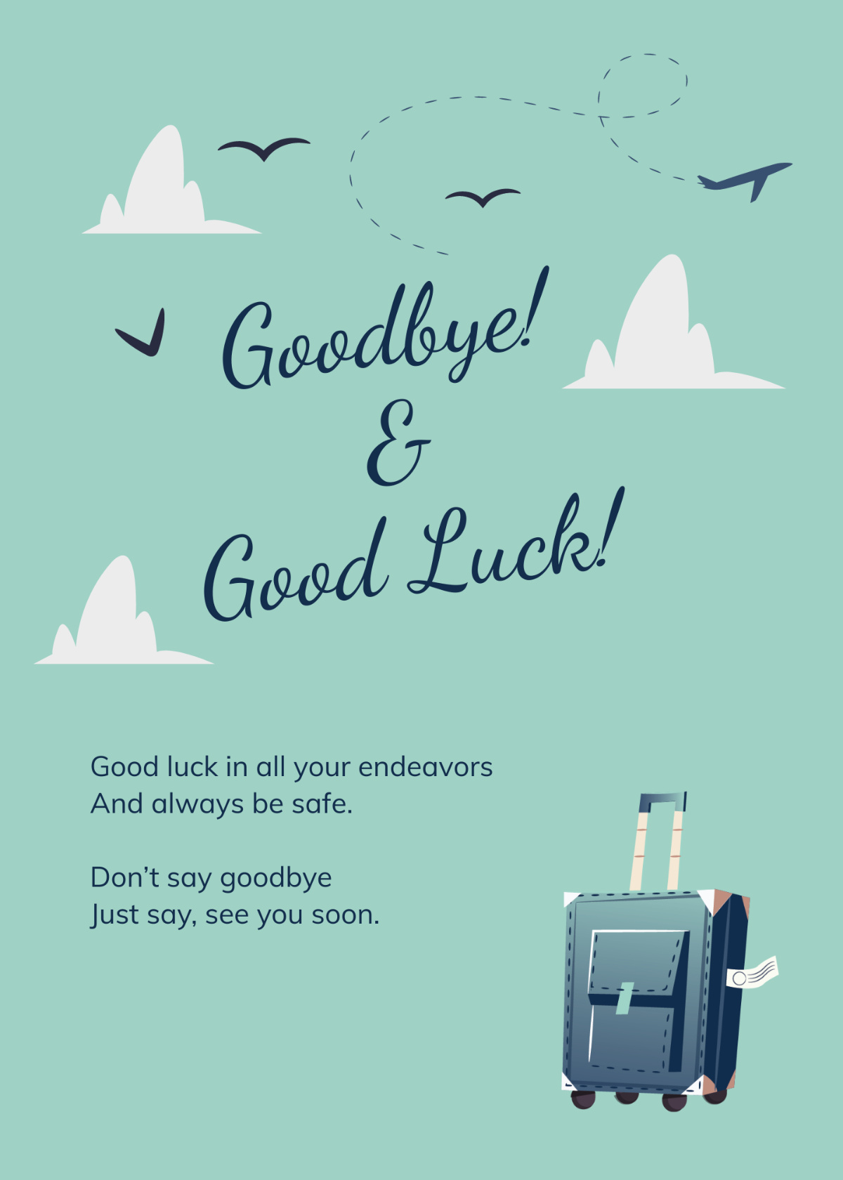 Free Printable Farewell Card Template To Edit Online within Free Printable Farewell Card For Coworker