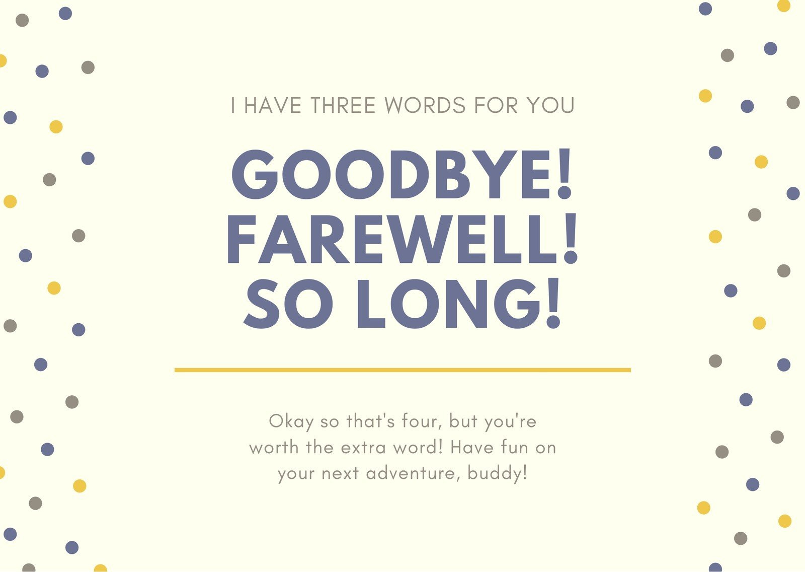 Free, Printable Farewell Card Templates To Personalize Online | Canva inside Free Printable Farewell Card For Coworker