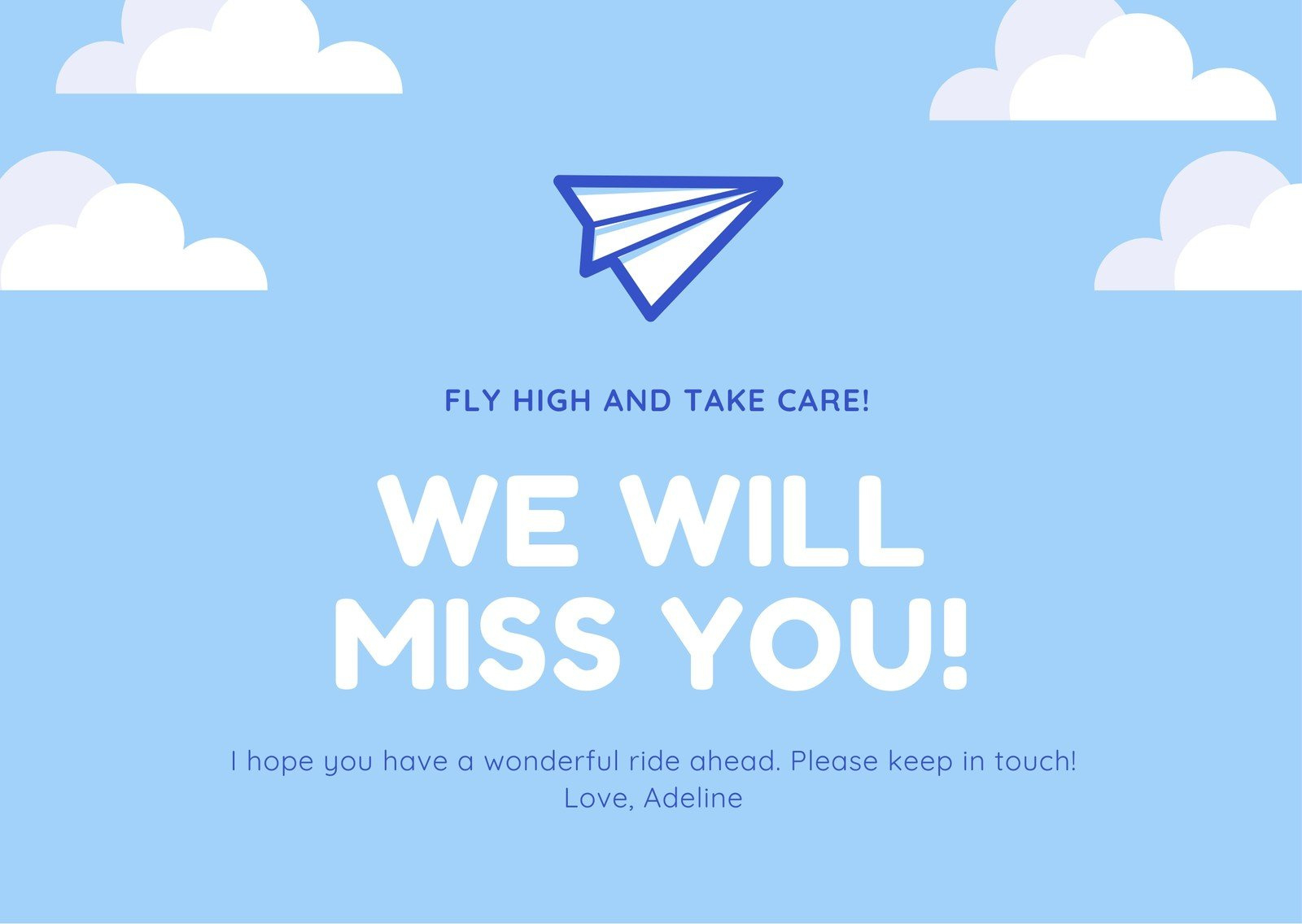 Free, Printable Farewell Card Templates To Personalize Online | Canva pertaining to Free Printable We Will Miss You Greeting Cards