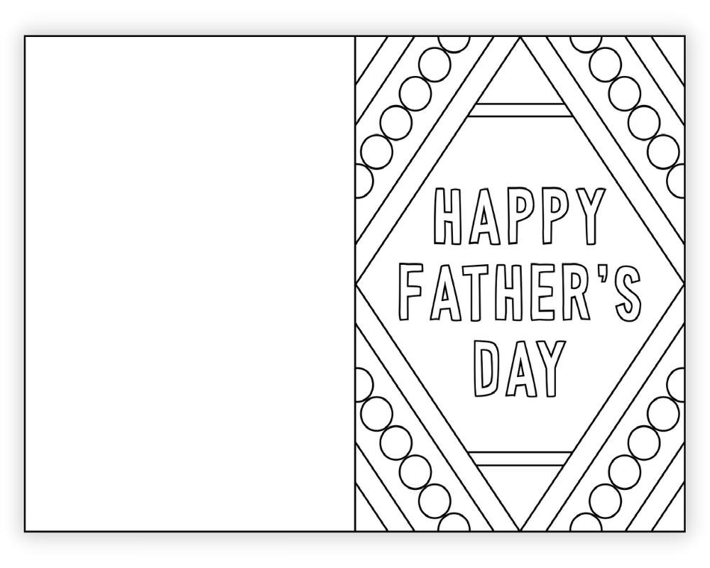 Free Printable Father&amp;#039;S Day Card To Color - The Craft-At-Home Family with regard to Free Printable Fathers Day Cards