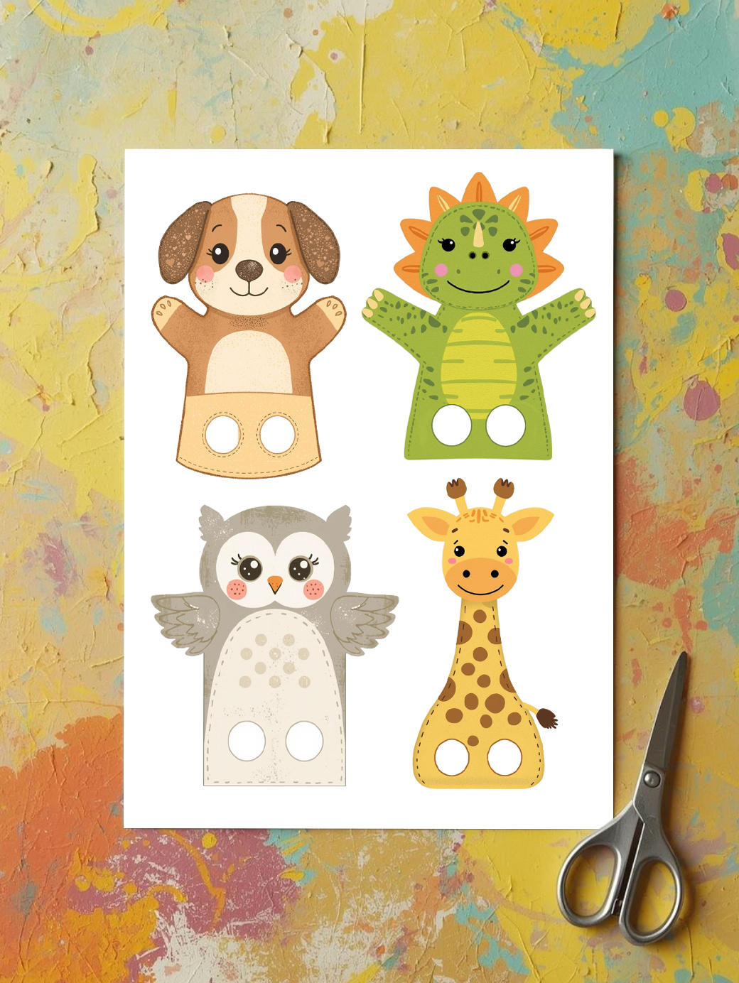 Free Printable Finger Puppet Fun For Kids - The Holiday Mama within Free Printable Finger Puppet Templates