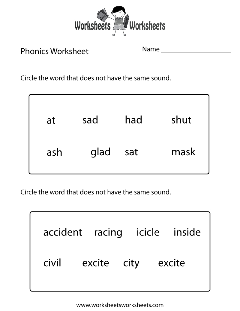 Free Printable First Grade Phonics Worksheet - Worksheets Library in Free Printable Grade 1 Phonics Worksheets