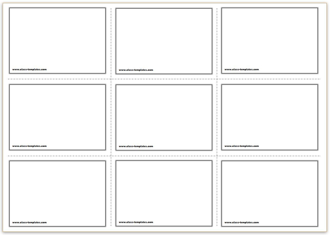 Free Printable Flash Cards Template intended for Free Printable Flash Cards