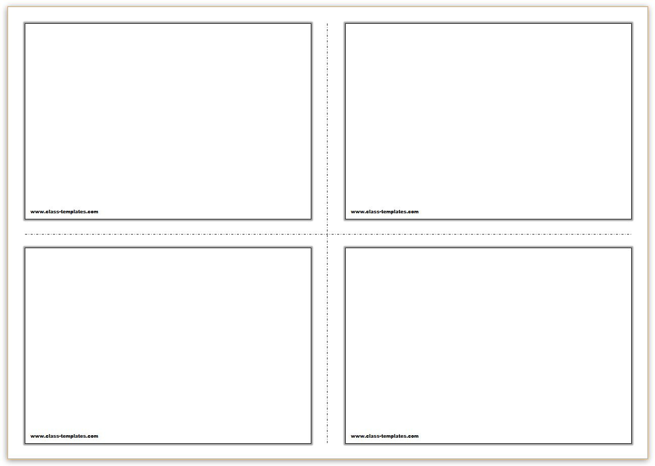 Free Printable Flash Cards Template with Free Printable Blank Index Cards