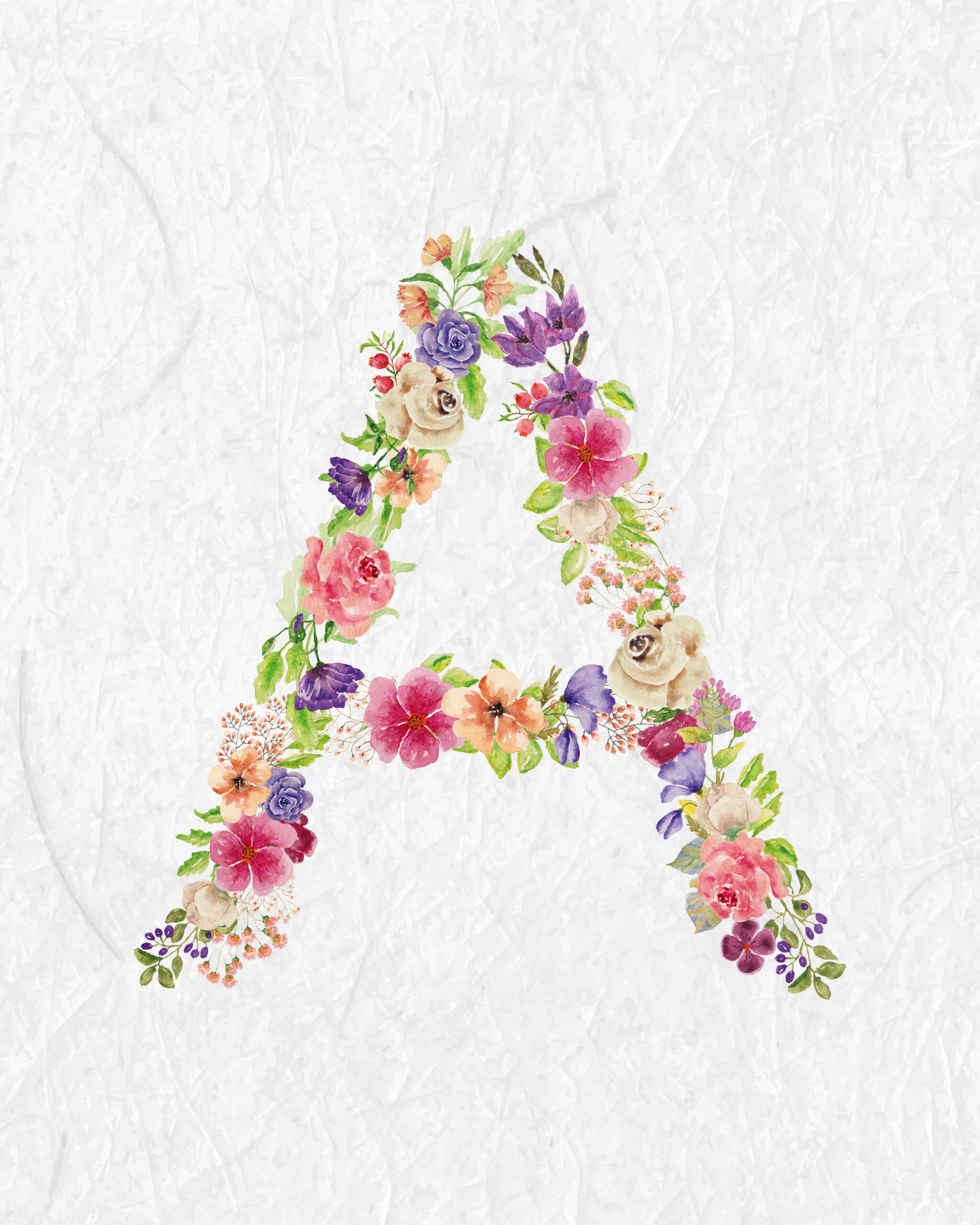 Free Printable Floral Monograms - The Cottage Market throughout Free Printable Flower Letters