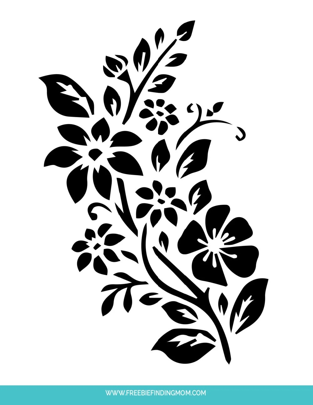 Free Printable Floral Stencils - Printable Party Favors inside Free Printable Stencils For Painting