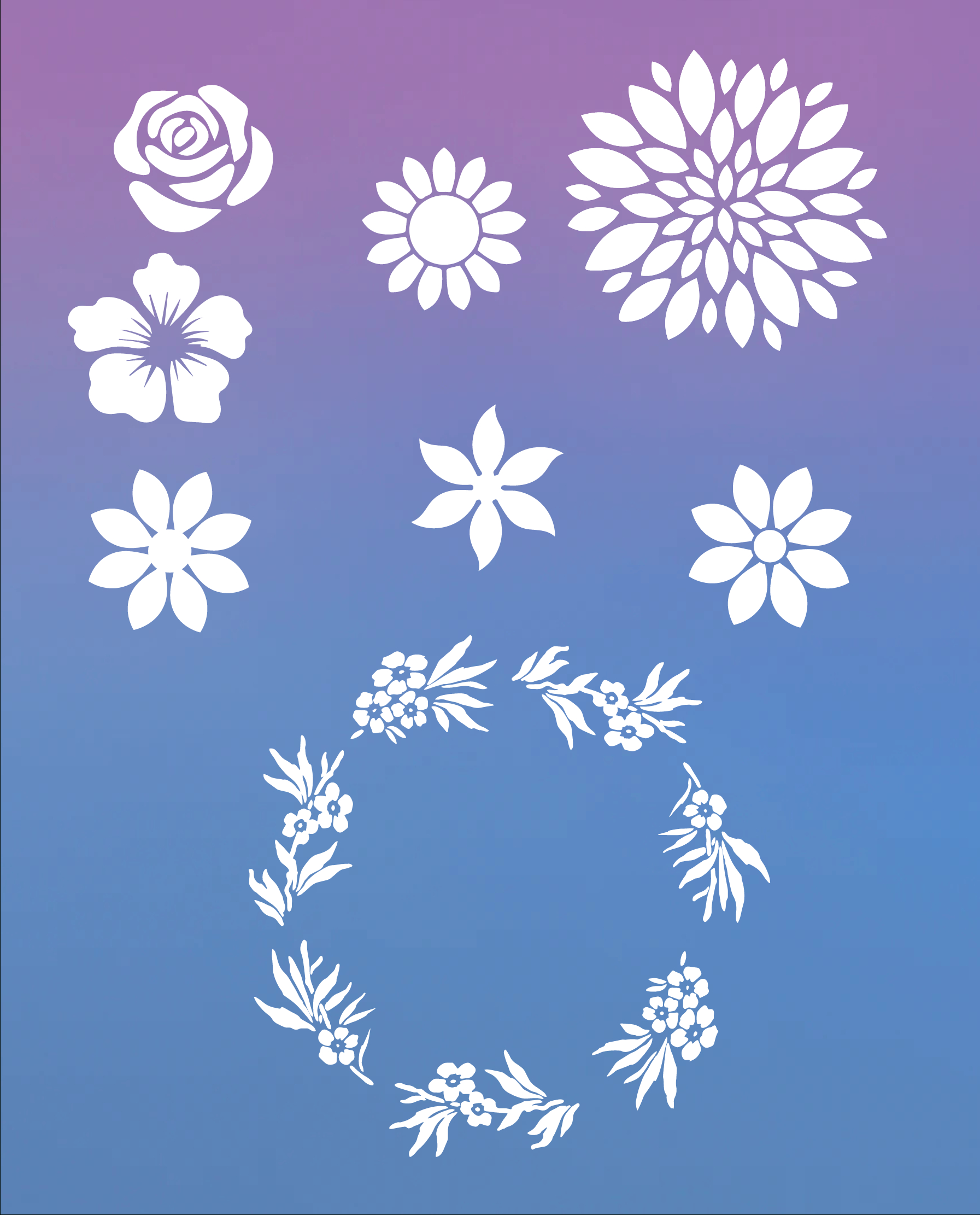 Free Printable Flower Stencil Designs And Templates pertaining to Free Printable Stencils For Painting