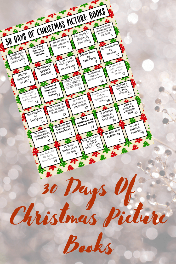Free Printable For 30 Days Of Christmas Books For Kids | The inside Free Printable Christmas Books For Kindergarten