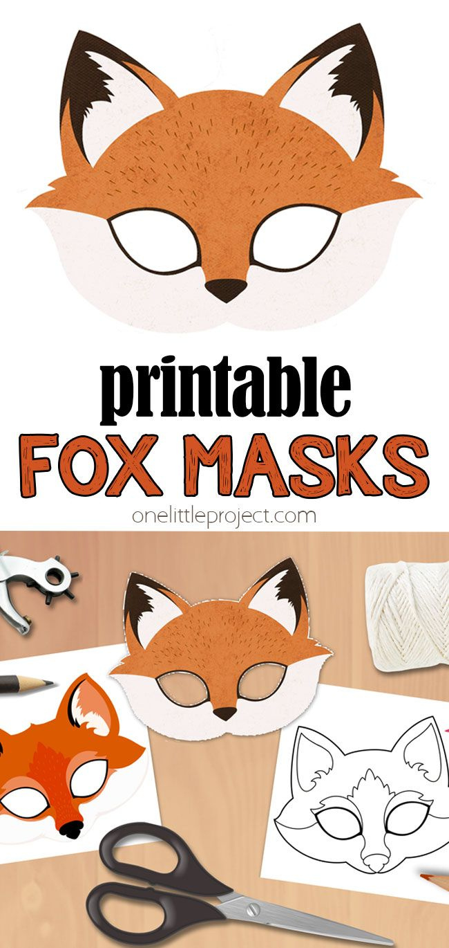 Free, Printable Fox Mask | Paper Fox Mask Craft throughout Free Printable Fox Mask Template