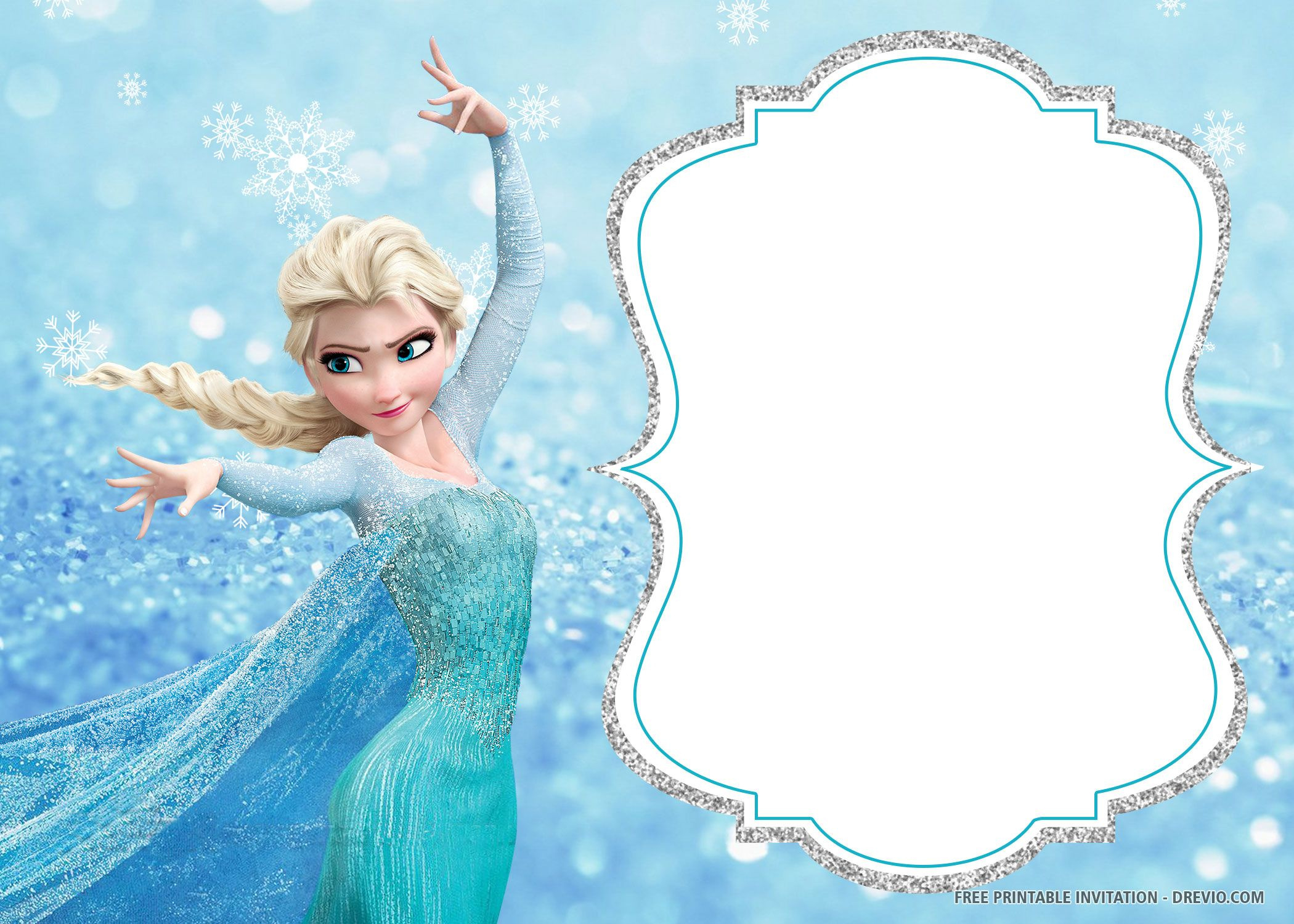 Free Printable Frozen Birthday Invitation Templates - Worksheets throughout Free Printable Frozen Birthday Invitations
