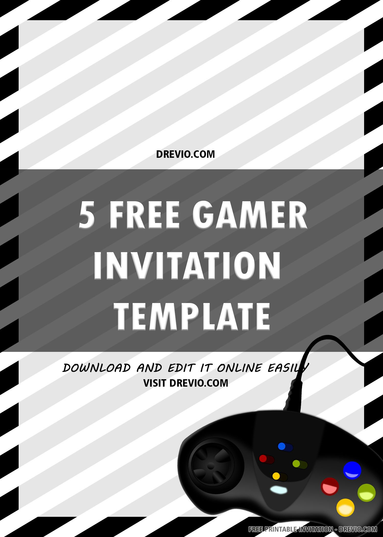 Free Printable Gamer Invitation Templates - Worksheets Library inside Free Printable Video Game Party Invitations