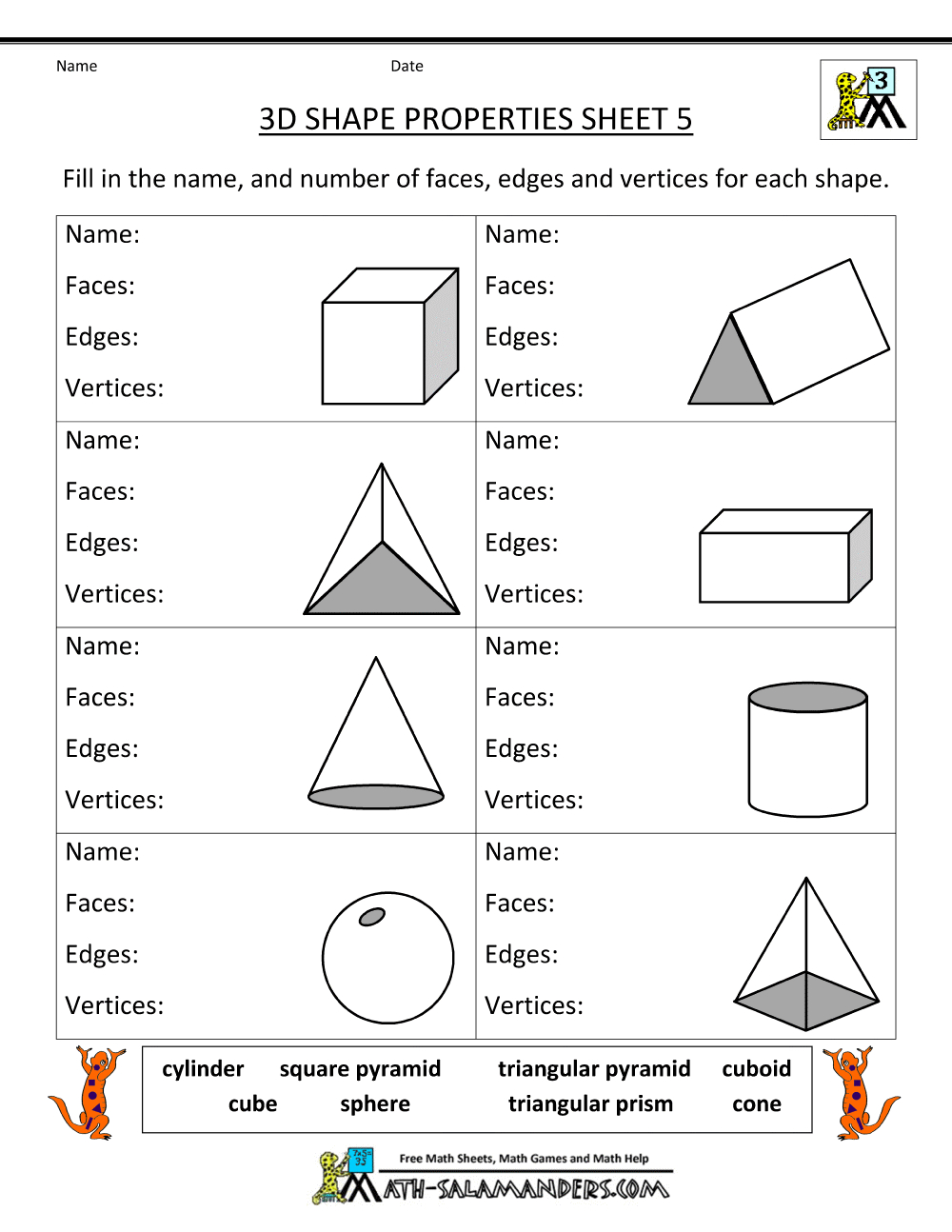 Free Printable Geometry Worksheets 3Rd Grade | Geometry Worksheets within Free Printable Geometry Worksheets For 3Rd Grade