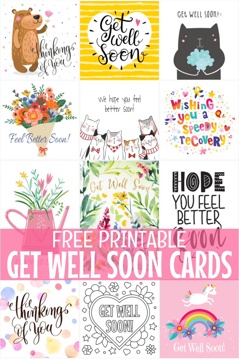 Free Printable Get Well Soon Cards pertaining to Free Printable Get Well Cards