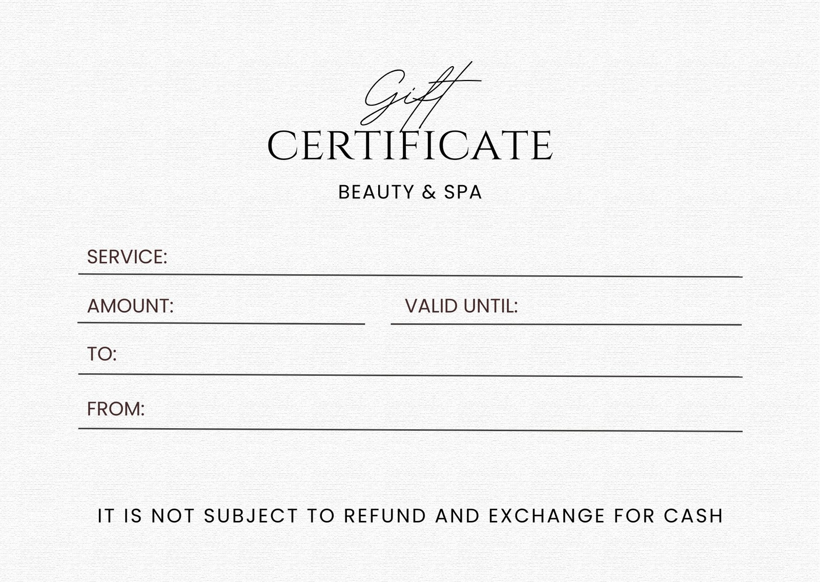 Free, Printable Gift Certificate Templates To Customize | Canva pertaining to Free Printable Gift Certificates For Hair Salon