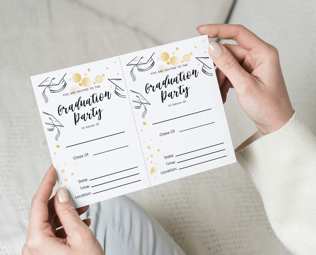 Free Printable Graduation Party Invitation pertaining to Free Printable Graduation Dinner Invitations