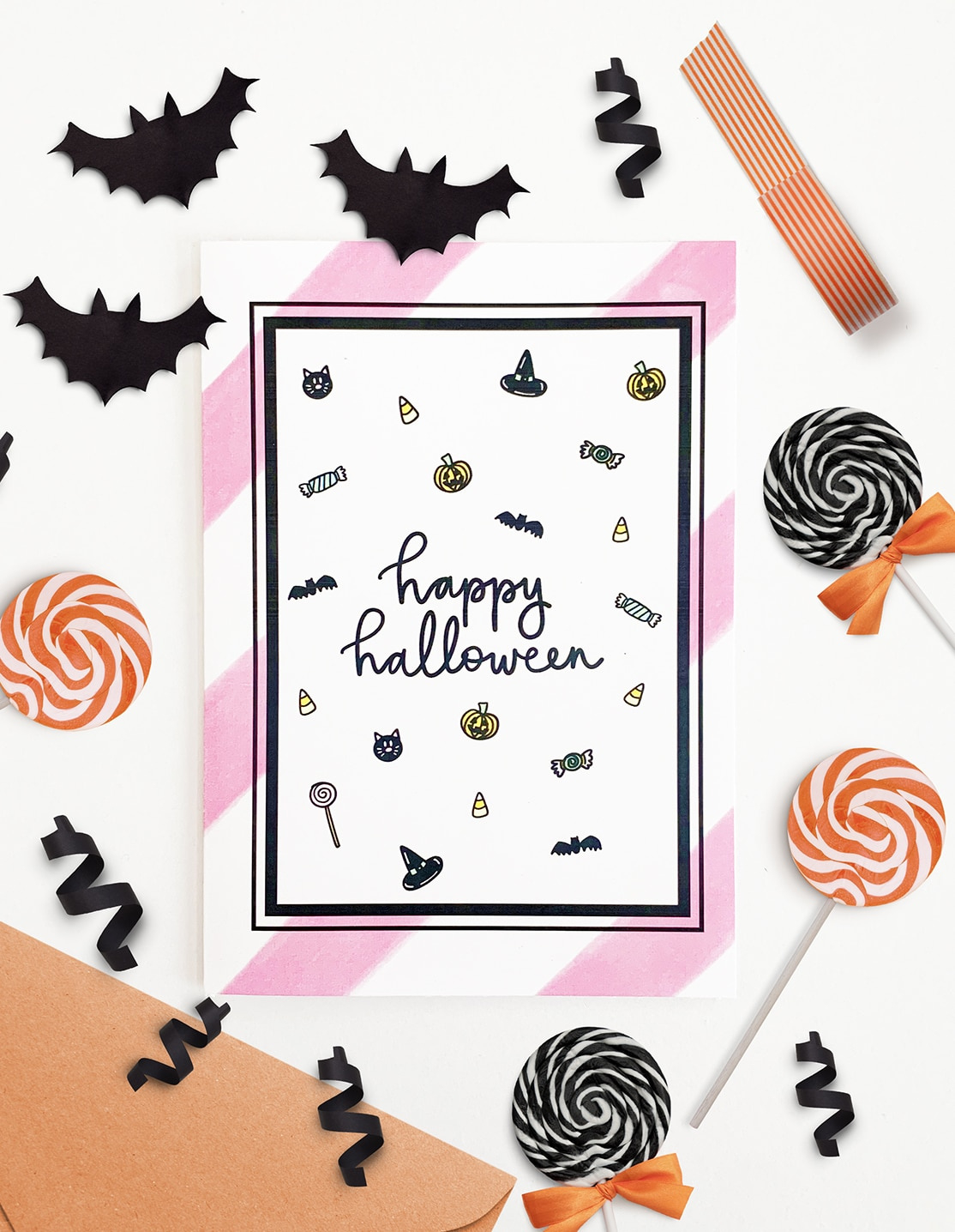 Free Printable Halloween Card - Halloween Cards - Pineapple Paper Co. throughout Free Printable Halloween Cards