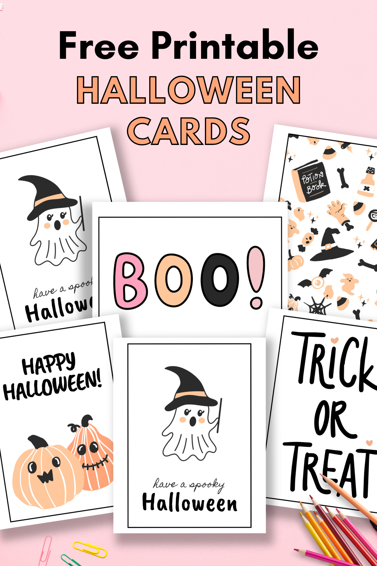 Free Printable Halloween Cards — Gathering Beauty in Free Printable Halloween Cards