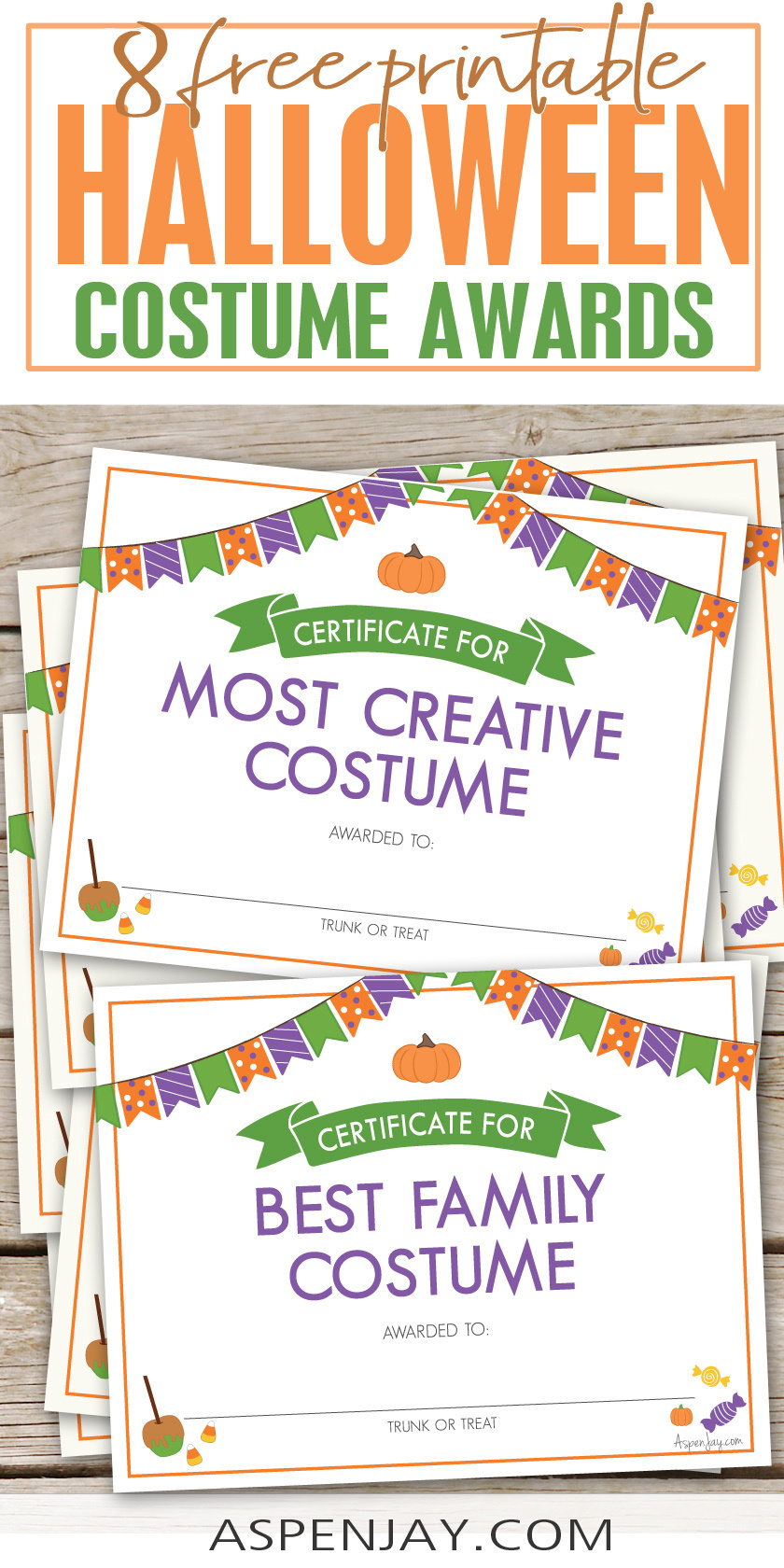 Free Printable Halloween Costume Awards For A Spooktacular Party regarding Free Printable Halloween Award Certificates
