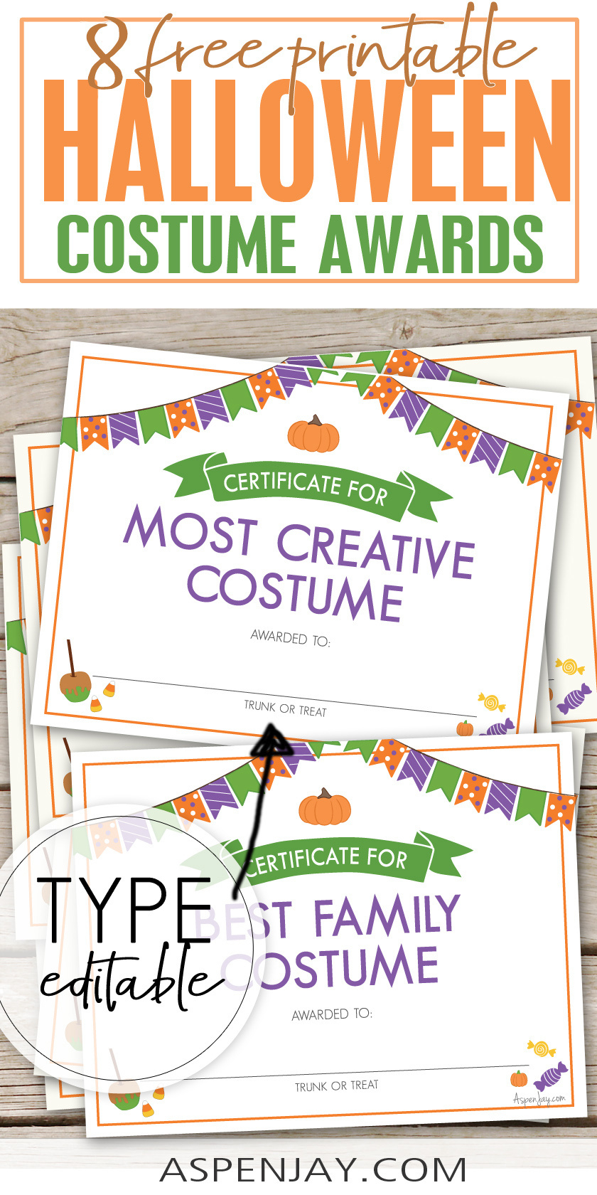 Free Printable Halloween Costume Awards For A Spooktacular Party throughout Best Costume Certificate Printable Free