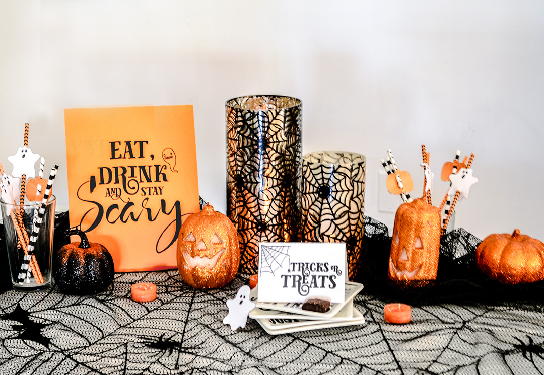 Free Printable Halloween Party Decorations - A&amp;amp;P Designs throughout Free Printable Halloween Party Decorations