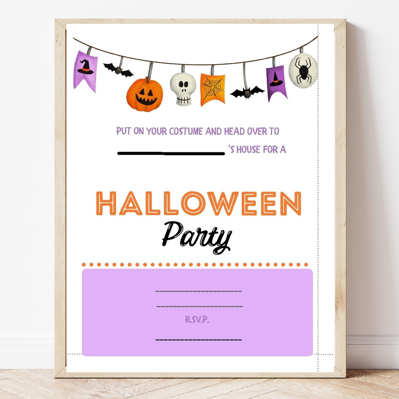 Free Printable Halloween Party Invitation - Sweet Pea intended for Free Printable Halloween Party Invitations