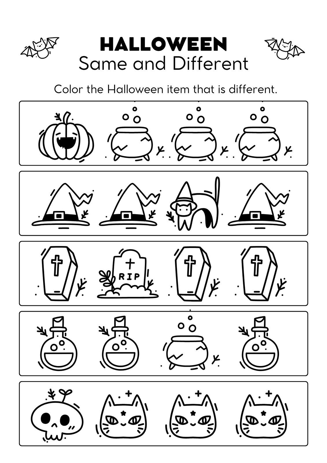 Free Printable Halloween Worksheet Templates To Edit | Canva pertaining to Free Printable Halloween Activities