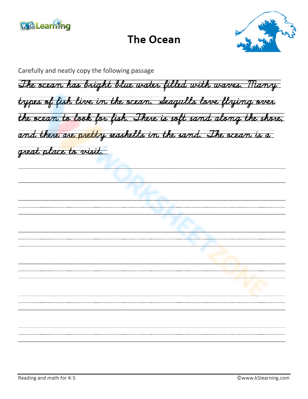 Free Printable Handwriting Paragraph Practice Sheets - Worksheets with Free Printable Cursive Writing Paragraphs
