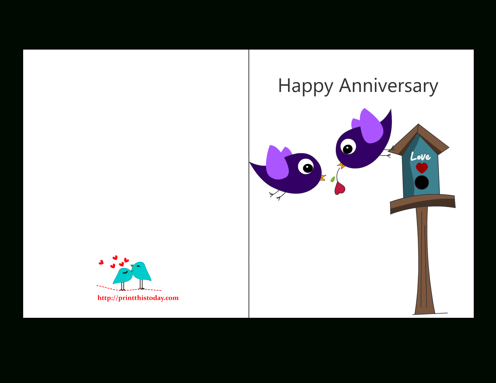Free Printable Happy Anniversary Cards - Worksheets Library regarding Printable Cards Free Anniversary