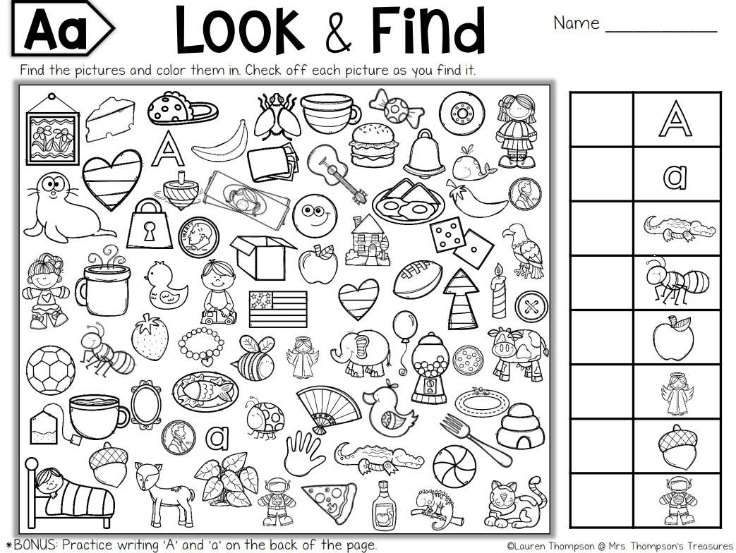 Free, Printable Hidden Picture Puzzles For Kids - Worksheets Library for Free Printable Seek And Find