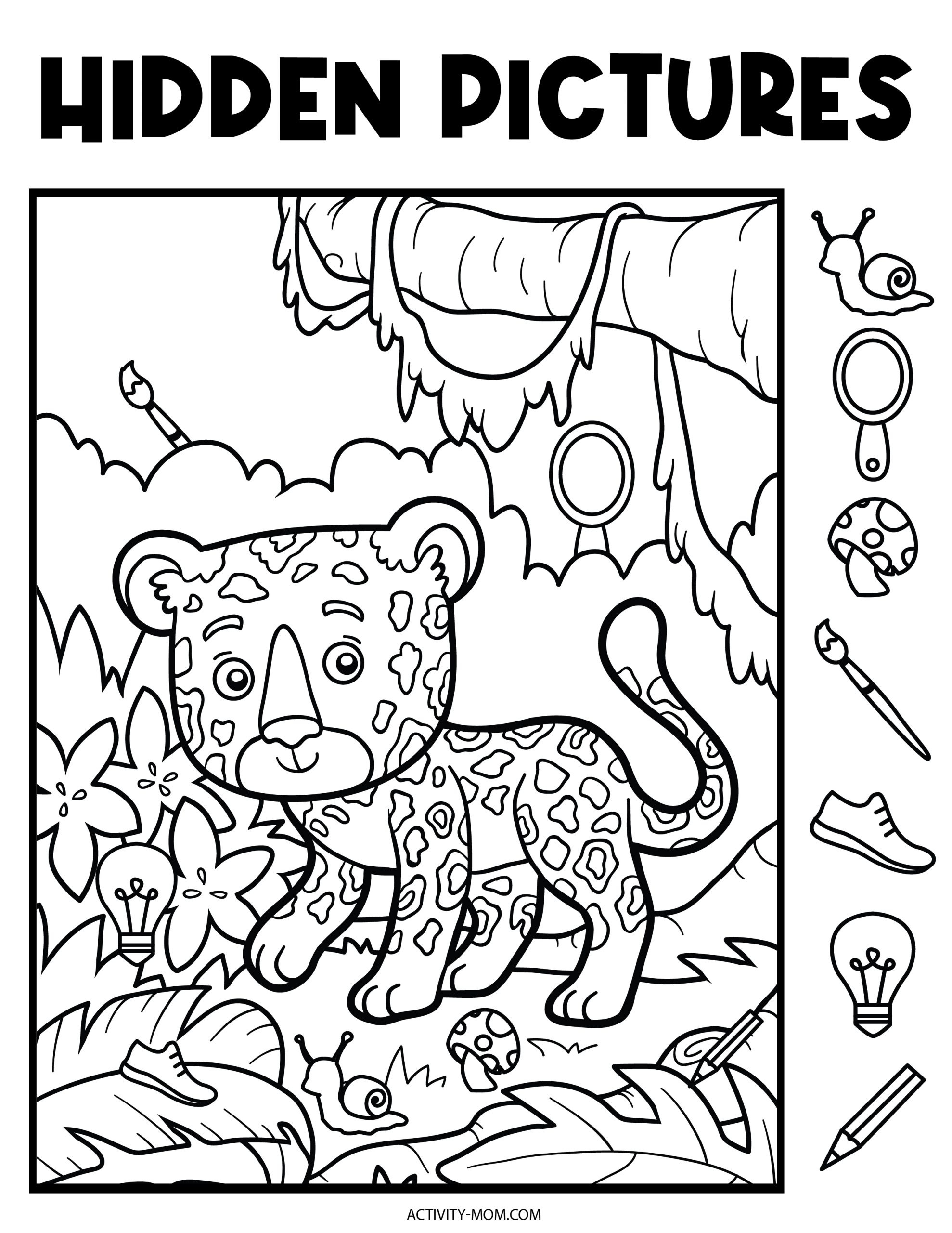 Free, Printable Hidden Picture Puzzles For Kids - Worksheets Library intended for Free Printable Hidden Pictures