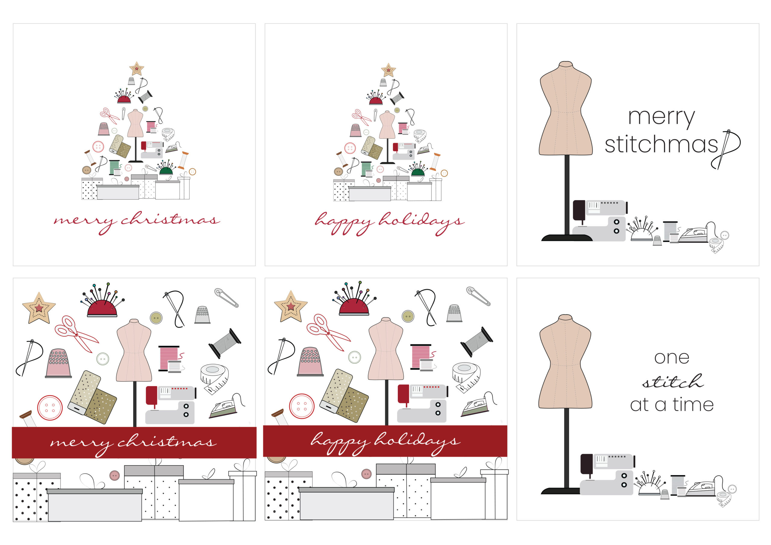 Free Printable – Holiday Card Collection – Diy Clothes intended for Make A Holiday Card For Free Printable
