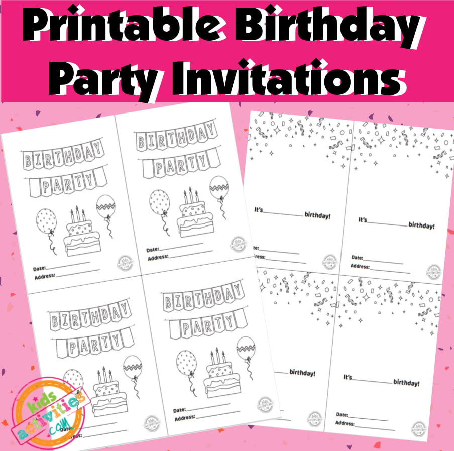 Free Printable Invitations - Kids Activities Blog throughout Free Printable Invitations