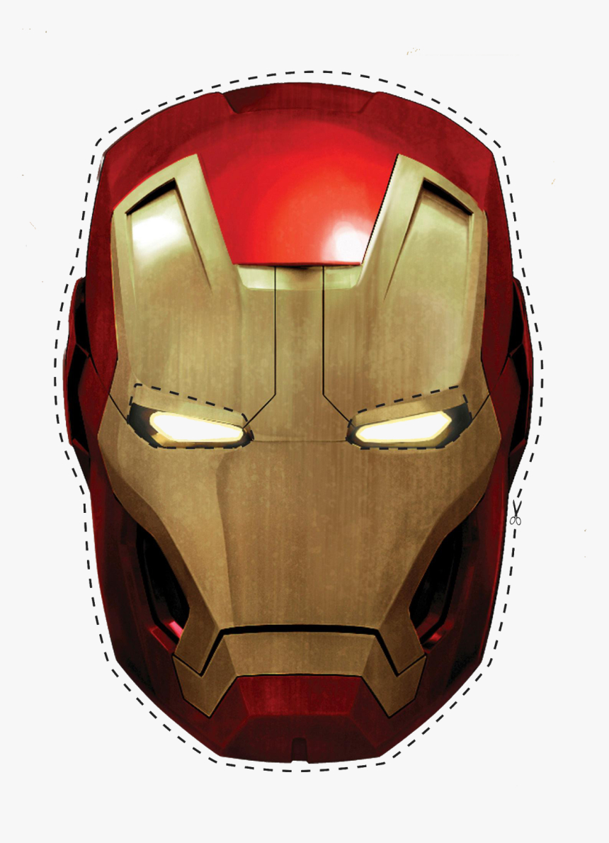 Free Printable Iron Man Mask - Iron Man Helmet Png, Transparent throughout Free Printable Ironman Mask