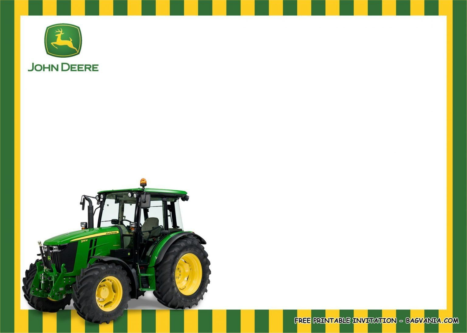 Free Printable) – John Deere Birthday Party Kits Template throughout Free Printable John Deere Birthday Invitations