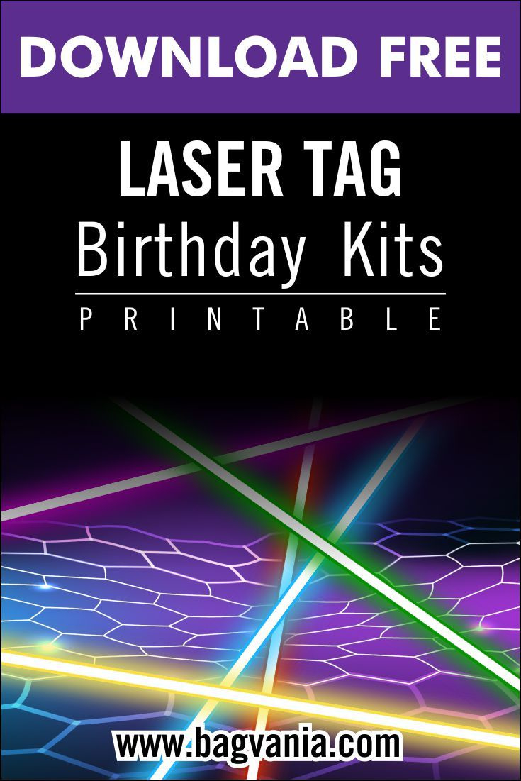 Free Printable Laser Tag Birthday Party Kits Template in Free Printable Laser Tag Invitation Template
