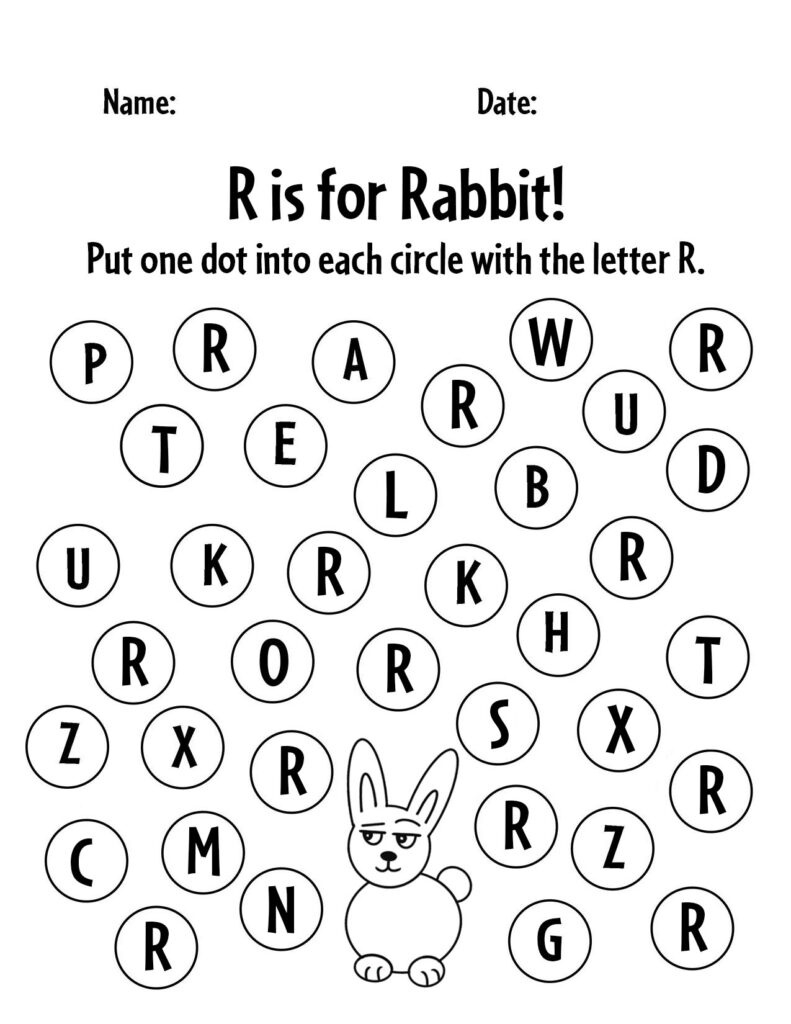 Free Printable Letter R Worksheets For Preschool ⋆ The Hollydog Blog pertaining to Free Printable Preschool Worksheets For The Letter R