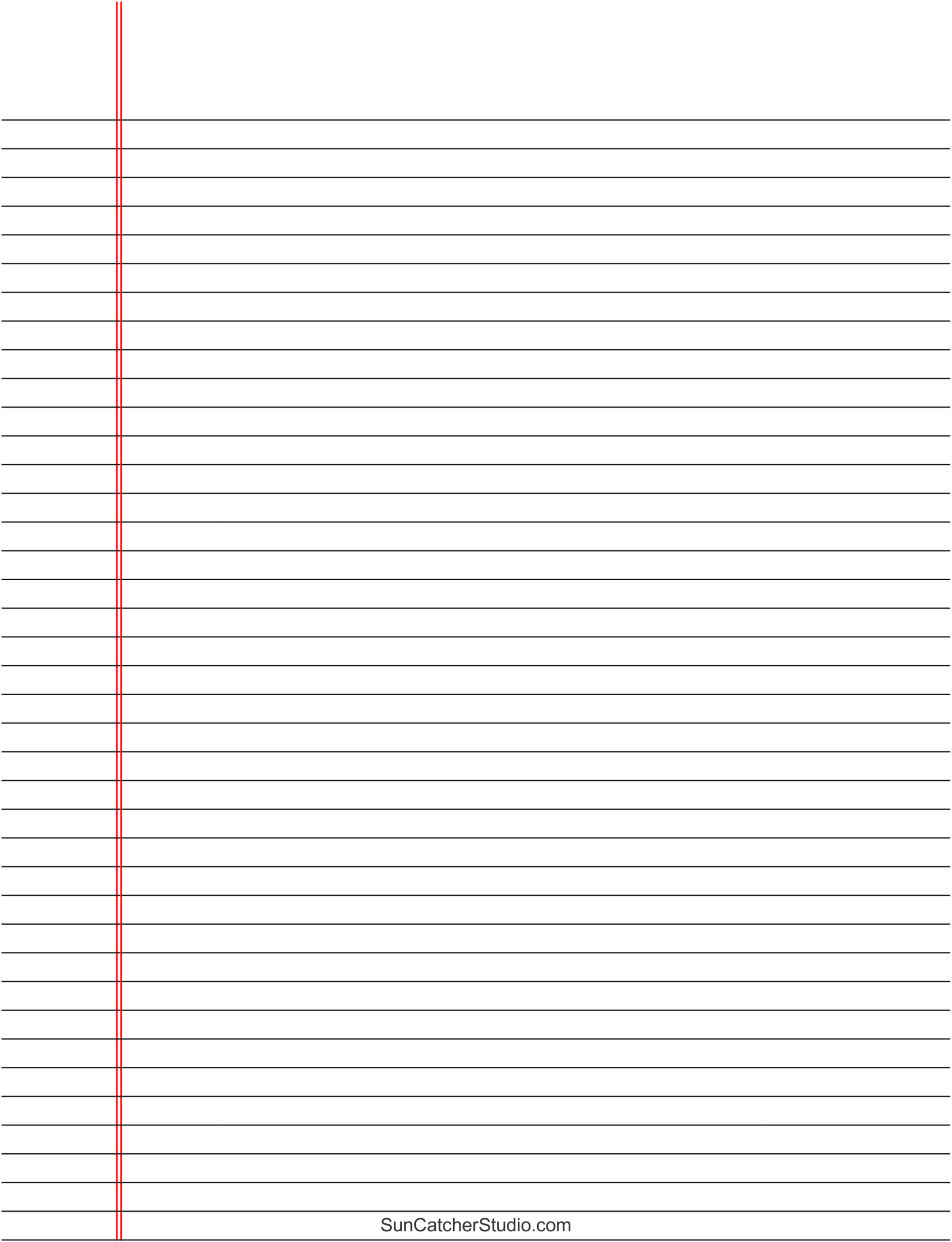 Free Printable Lined Paper (Handwriting, Notebook Templates in Free Printable Lined Paper