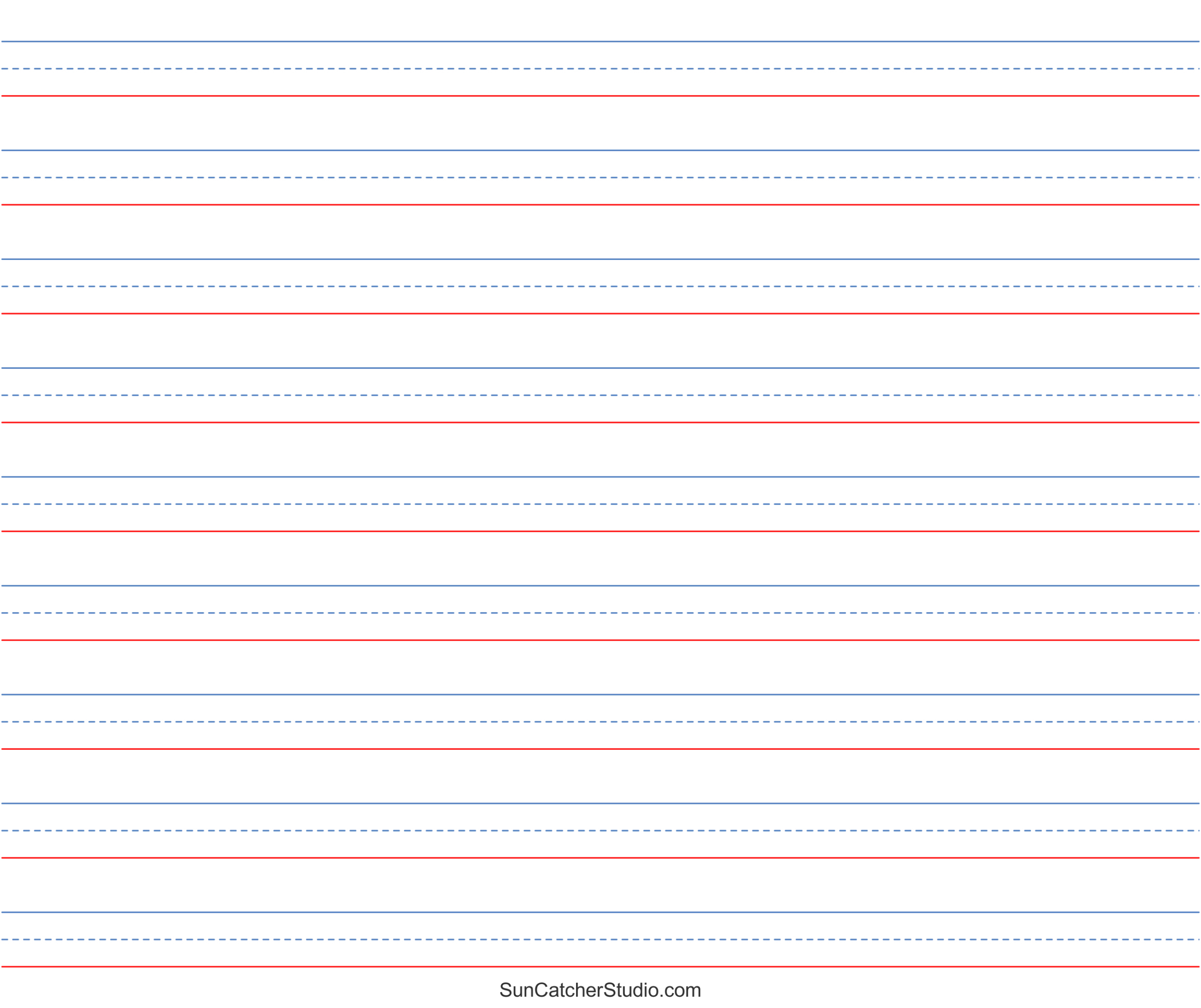 Free Printable Lined Paper (Handwriting, Notebook Templates pertaining to Free Printable Lined Stationery