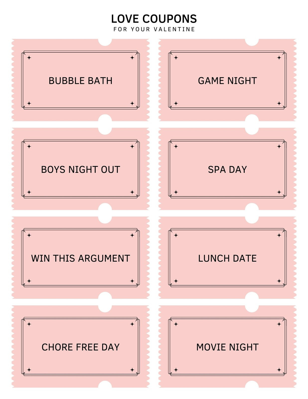 Free Printable Love Coupon Templates | Canva inside Free Printable Coupons For Husband