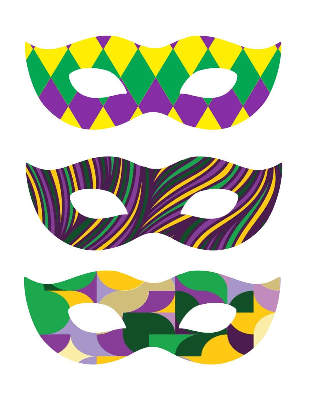 Free Printable Mardi Gras Masks - For The Love Of Food with regard to Free Printable Mardi Gras Masks